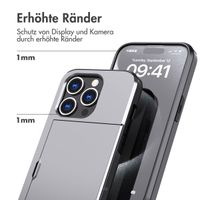 imoshion Backcover mit Kartenfach Apple iPhone 15 Pro - Grau