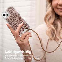 imoshion Design Hülle mit Band Apple iPhone 13 - Leopard Mood