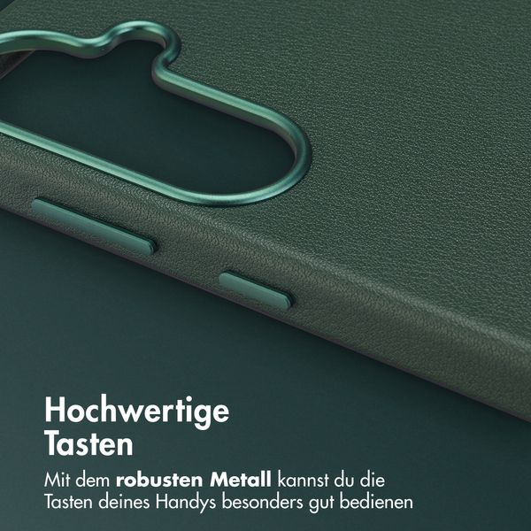 Accezz MagSafe Leather Backcover Samsung Galaxy S26 Plus - Cedar Green