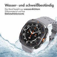 imoshion Ocean Silikonarmband für das  Samsung Galaxy Watch Ultra (2024/2025) - Brown Gray