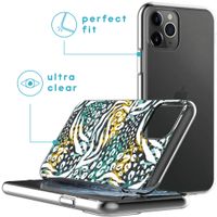 imoshion Design Hülle iPhone 11 Pro - Dschungel - Weiß / Schwarz