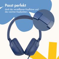 imoshion Kinderkopfhörer mit AUX-Kabel - Dezibelbegrenzer - Denim Blue