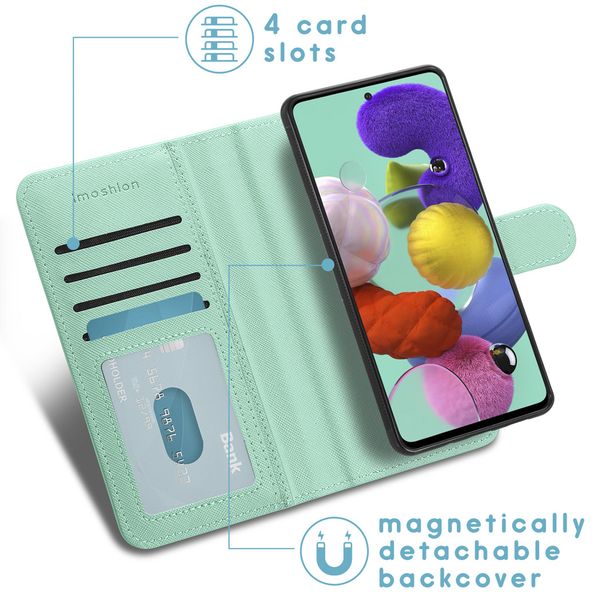 imoshion Luxuriöse Portemonnaie-Klapphülle Samsung Galaxy A51 - Grün