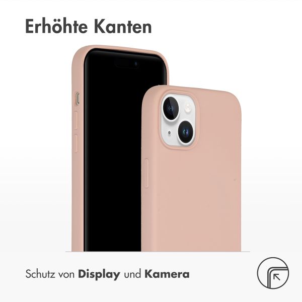 Accezz Liquid Silikoncase für das iPhone 15 Plus - Rosa