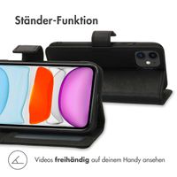 imoshion Luxuriöse Klapphülle Schwarz für das Apple iPhone 11