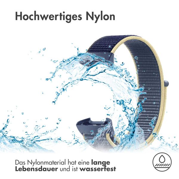 imoshion Nylonarmband für das Fitbit Charge 3 / 4 - Blau