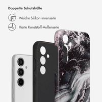 Selencia Vivid Back Cover Samsung Galaxy A35 - Chic Marble Black