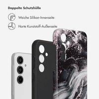 Selencia Vivid Tough Back Cover für das Samsung Galaxy A35 - Chic Marble Black