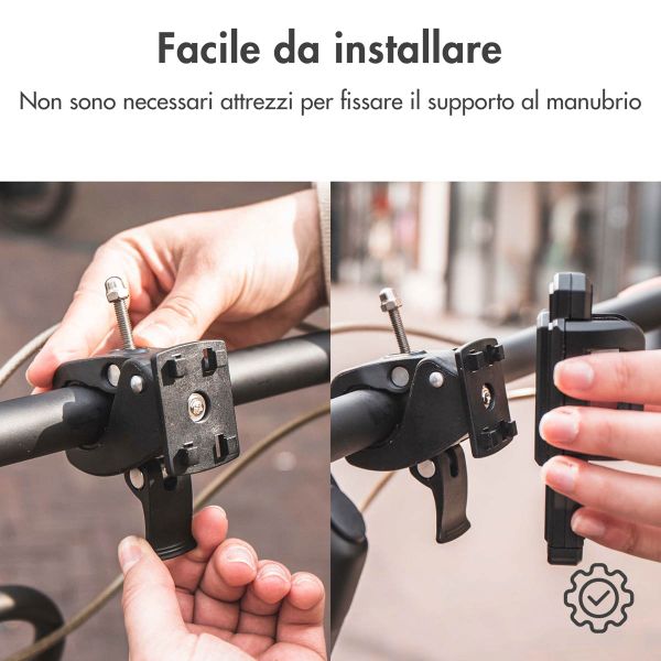 Accezz Handyhalterung für das Fahrrad - Verstellbar - Universell - Schwarz