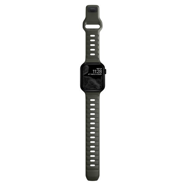 Nomad Sport Band FKM für die Apple Watch Series 1 bis 10 / SE / Ultra (2) (44/45/46/49 mm) - Ash Green