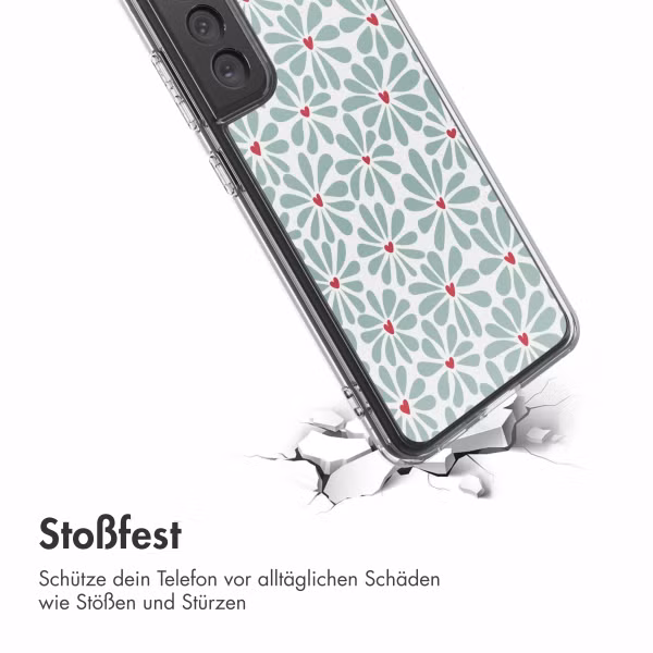 imoshion Design Hülle Samsung Galaxy S21 FE - Bloom Love Sage Green