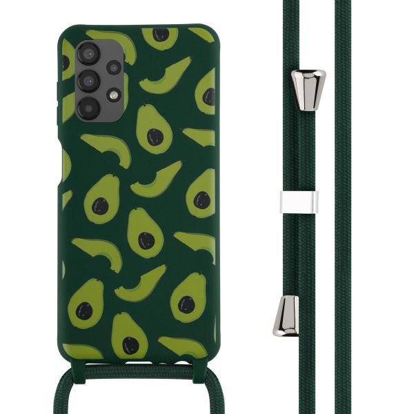 imoshion Silikonhülle design mit Band für das Samsung Galaxy A13 (4G) - Avocado Green