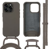 imoshion Color Backcover mit abtrennbarem Band MagSafe für das Apple iPhone 16 Pro - Black Coffee