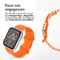 imoshion Athletisches Silikonarmband für die Apple Watch Series 1 bis 9 / SE (38/40/41 mm) | Series 10 (42 mm) - Orange