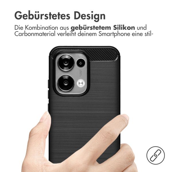 imoshion Brushed Back Cover Oppo Reno 13 - Schwarz