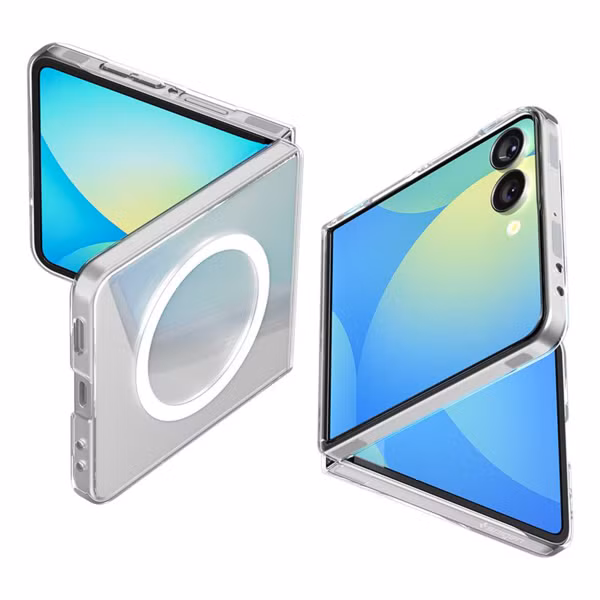 Spigen AirSkin Backcover MagSafe Samsung Galaxy Z Flip 6 / Flip 7 FE - Clear / White