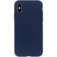Accezz Liquid Silikoncase Apple iPhone X / Xs - Dunkelblau