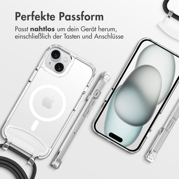 imoshion MagSafe Hülle mit abnehmbarem Band für das iPhone 15 - Transparent