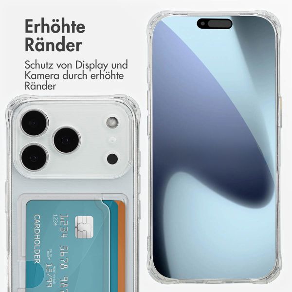 imoshion Soft Case Back Cover mit Kartenhalter Apple iPhone 17 Pro - Transparent