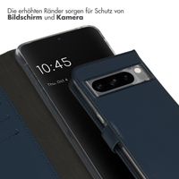 Selencia Echtleder Klapphülle für das Google Pixel 8 Pro - Blau