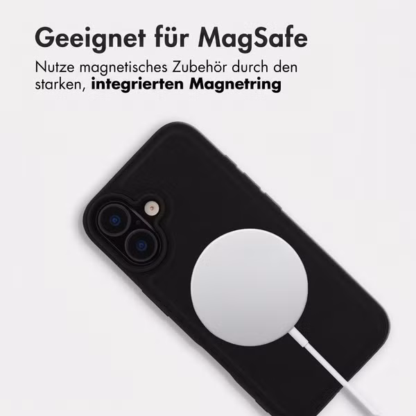 Accezz Backcover mit MagSafe Apple iPhone 16 - Schwarz