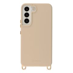 Selencia Rivièra Backcover mit MagSafe mit abnehmbaren Haken Samsung Galaxy S22 - Milky Latte