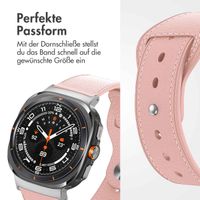 imoshion Lederarmband für die Samsung Galaxy Watch Ultra (2024/2025) - Rosa