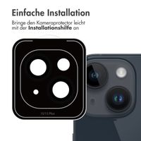 imoshion 2er-Pack Objektivschutz für Kamera für das Apple iPhone 15 / 15 Plus - Schwarz