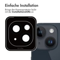 imoshion 2er-Pack Objektivschutz für Kamera für das iPhone 15 / 15 Plus - Schwarz