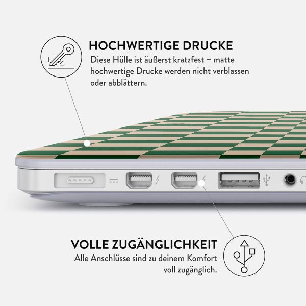 Burga Hardshell Hülle für das MacBook Air 13 Zoll (2018-2020) - A1932 / A2179 / A2337 - Ivy League