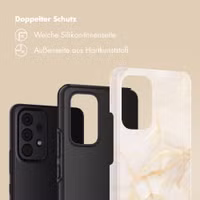 Selencia Vivid Back Cover Samsung Galaxy A53 - Golden Beige Marble