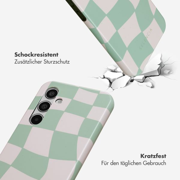 Selencia Vivid Tough Back Cover für das Samsung Galaxy A55 - Groovy Sage Green