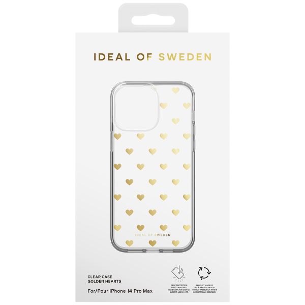 iDeal of Sweden Mirror Case Apple iPhone 14 Pro Max - Golden Hearts