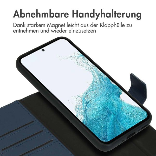 Accezz Premium Leather 2 in 1 Klapphülle für das Samsung Galaxy A54 (4G) - Dunkelblau