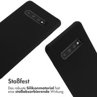 imoshion SilikonHülle mit Band Samsung Galaxy S10 Plus - Schwarz