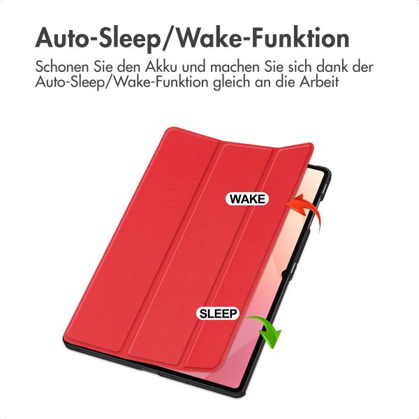 imoshion Trifold Klapphülle Samsung Galaxy Tab S11 Ultra - Rot