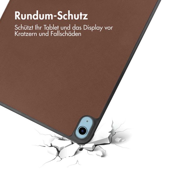 imoshion Trifold Klapphülle für das iPad 10 (2022) 10.9 Zoll - Braun