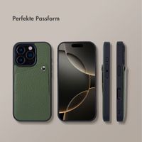 Selencia Riva Back Cover mit Kartenfach Apple iPhone 16 Pro - Sage Green