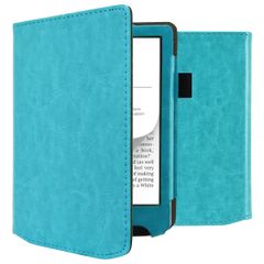 imoshion Vegan Leather Klapphülle für das Pocketbook Verse / Verse Lite / Verse Pro / Verse Pro Color / Vivlio Light / Light HD - Hellblau