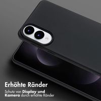 Selencia SilikonHülle mit abnehmbarem Band Samsung Galaxy S25 Edge - Schwarz