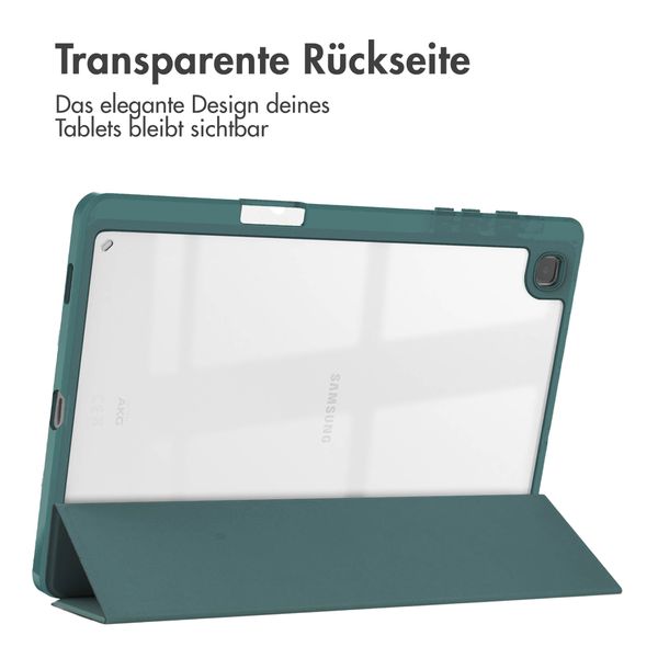 imoshion Trifold Hardcase Klapphülle für das Samsung Galaxy Tab S6 Lite (2020/2022/2024) - Grün