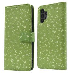 imoshion Design Klapphülle Samsung Galaxy A13 (4G) - Green Flowers