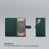 Selencia Olyn Abnehmbare Bookcase mit MagSafe Samsung Galaxy S25 Ultra - Grün