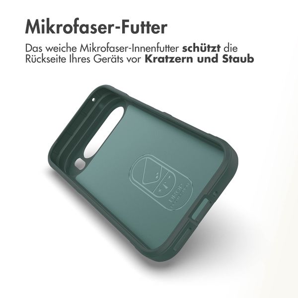 imoshion EasyGrip Back Cover für das Google Pixel 9 / 9 Pro - Dunkelgrün