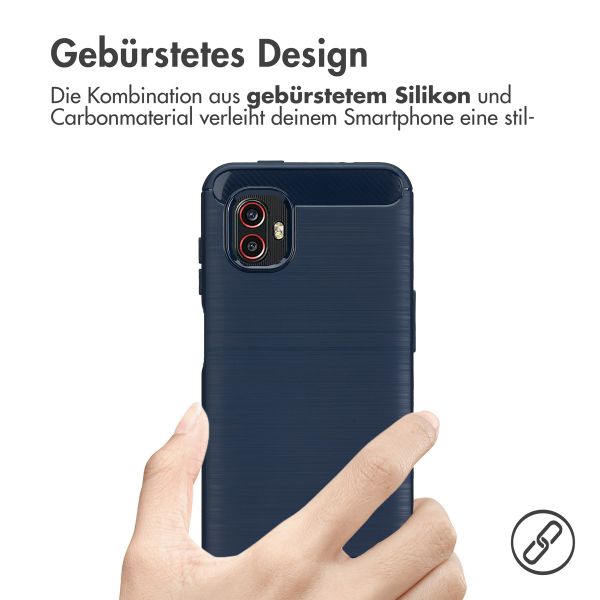 imoshion Brushed Back Cover Samsung Galaxy Xcover 6 Pro - Dunkelblau