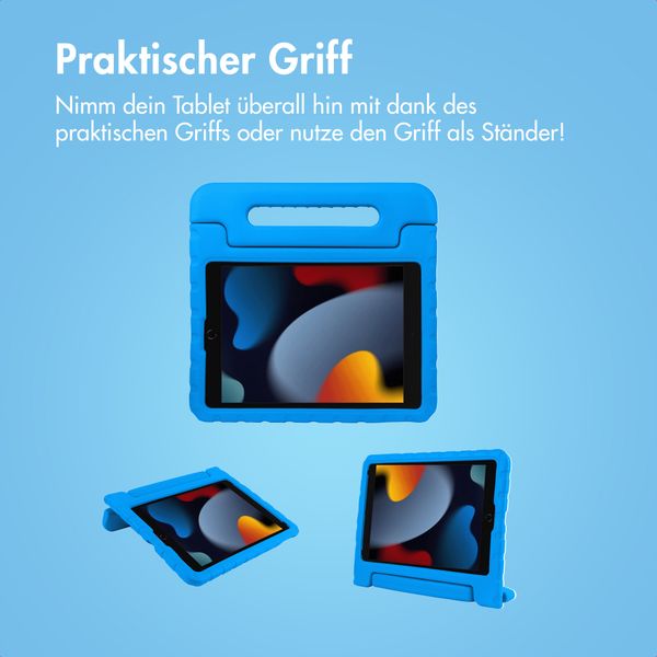 imoshion Schutzhülle mit Handgriff kindersicher Apple iPad 9 (2021) 10.2 Zoll / iPad 8 (2020) 10.2 Zoll / iPad 7 (2019) 10.2 Zoll - Blau