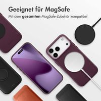 Accezz MagSafe Leather Backcover Apple iPhone 17 Pro Max - Heath Purple