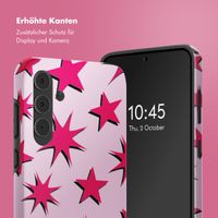 Selencia Vivid Back Cover Samsung Galaxy A55 - Stars Rubine Red Light Pink
