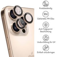 imoshion 2er-Pack Objektivschutz für Kamera für das Apple iPhone 16 Pro / 16 Pro Max - Desert / Titanium