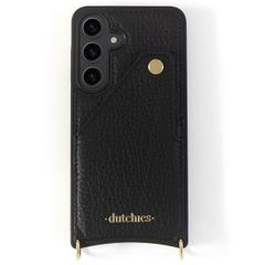 Dutchies Back Cover mit Kartenfach für das Samsung Galaxy S23 - Telefonband nicht enthalten - Schwarz